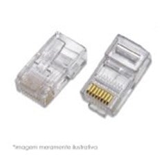 CONECTOR RJ45 PLUG 8X8 CAT. 5E UNIDADE (