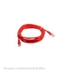 PATCH CORD CAT5E 3M UTP VERMELHO-(CABO D