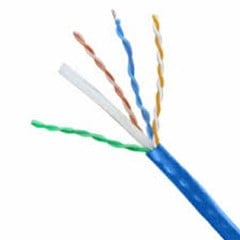 CABO CM 4X24 AWG CAT6 U/UTP AZUL 305M 