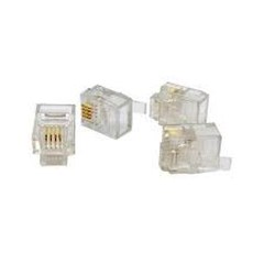 CONECTOR PLUG RJ11 PACOTE C/ 100 PCS