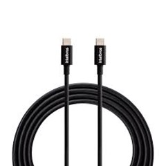 CABO USB-C - USB-C 1,2M PVC PRETO EUCC 12PP