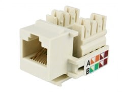 CONECTOR RJ45 FEMEA CAT5E BRANCO