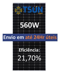 MODULO PAINEL SOLAR 560W TSUN 30MM