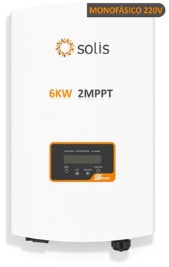 INVERSOR SOLIS 6KW ON GRID 220V 2MPPT