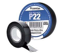 FITA ISOLANTE P22 19MMX20M PRETA 750V PRYSMIAN