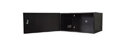 RACK 19   05UX350MM PORTA FEC PRETO